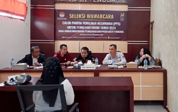 KIP Aceh Tenggara Gelar Wawancara Terhadap Pelamar PPK Pemilu 2024