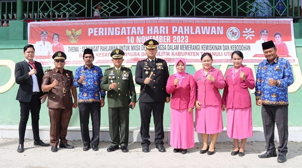 Forkopimda Taput Upacara Peringatan Hari Pahlawan Ke-78