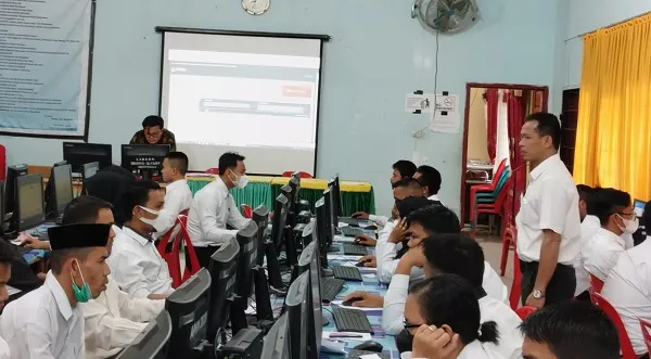 Sekda Tinjau Ujian Seleksi P3K P4 Di Agara