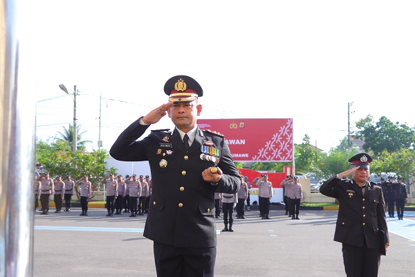 Kapolres Lhokseumawe Pimpin Upacara Hari Pahlawan