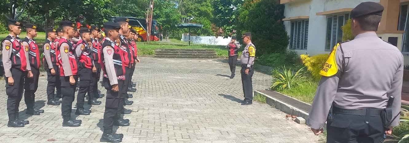 Lepas Kepulangan Personel BKO Ditsamapta Poldasu, Kapolres P.Siantar Ucapkan Terimakasih