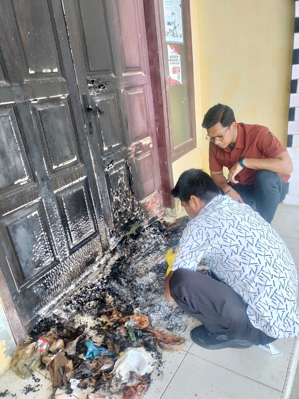 Kantor Camat Dibakar OTK, Polisi Dalami Motif