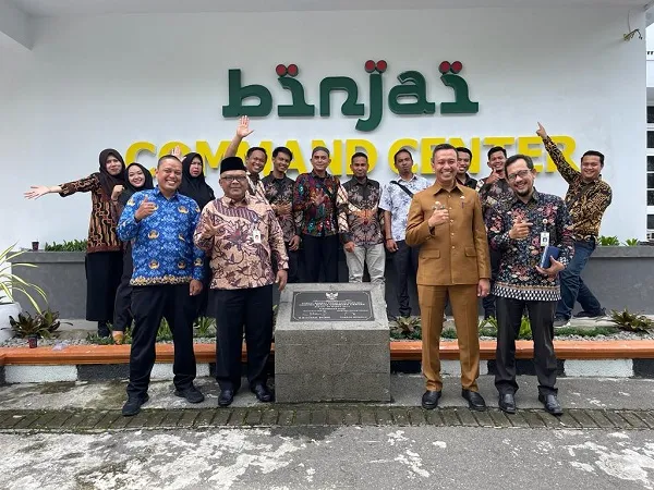 Dinas Kominfotiksan Dumai Berkunjung Ke Binjai