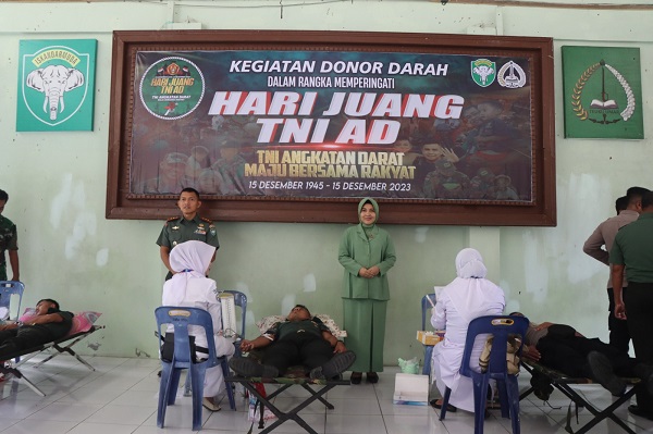 Kodim 0107/Aceh Selatan Gelar Donor Darah