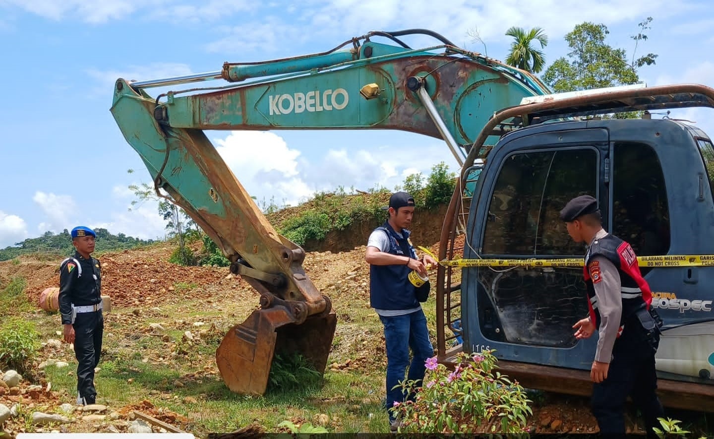 Polres Dan Tim Gabungan Tertibkan Tambang Ilegal
