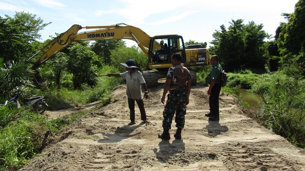 TMMD Terobos Rawa Dan Gambut Buka Jalan Penghubung Tiga Desa Aceh Singkil