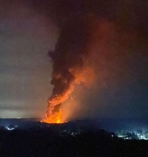 Kebakaran Di Alur Canang Akibat Illegal Drilling
