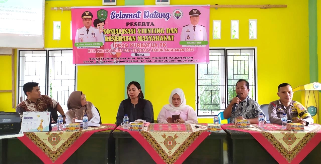 Pemdes Purbatua Gelar Sosialisasi Penanggulangan Stunting