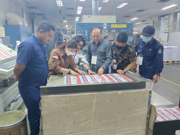 Bawaslu Humbahas Awasi Pencetakan Surat Suara