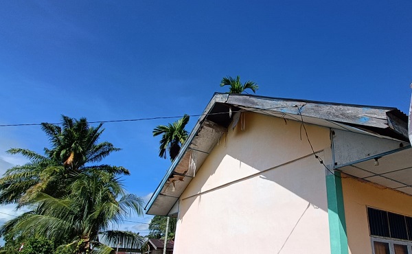Bangunan Perpustakaan SDN Blang Makmur Abdya Memprihatinkan
