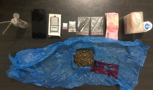 Polsek Perdagangan Ringkus 4 Pria Diduga Pengedar Sabu Dan Ganja