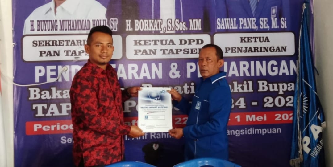 Mukmin Saleh Siregar, Balon Kelima Daftar Di PAN Tapsel