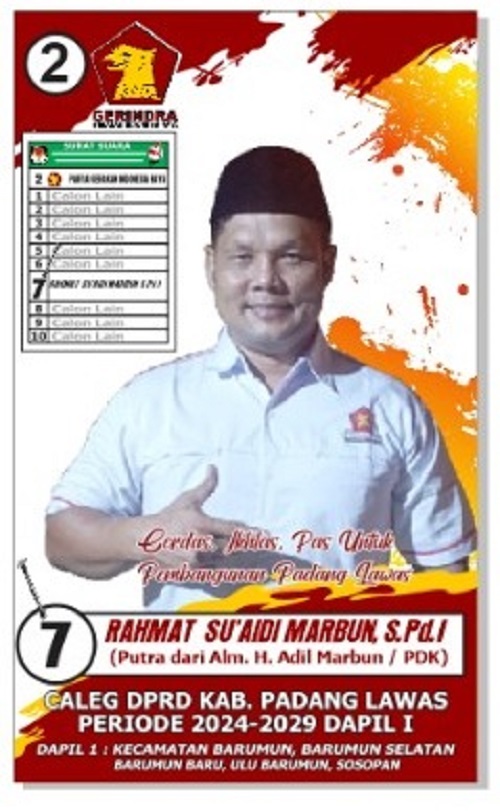 Rahmat S. Marbun, Alumni Gontor Ikut Berkompetisi Rebut Kursi DPRD Palas