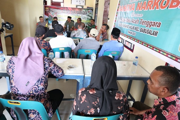 Desa Prapat Hilir Jadi Kampung Bebas Narkoba