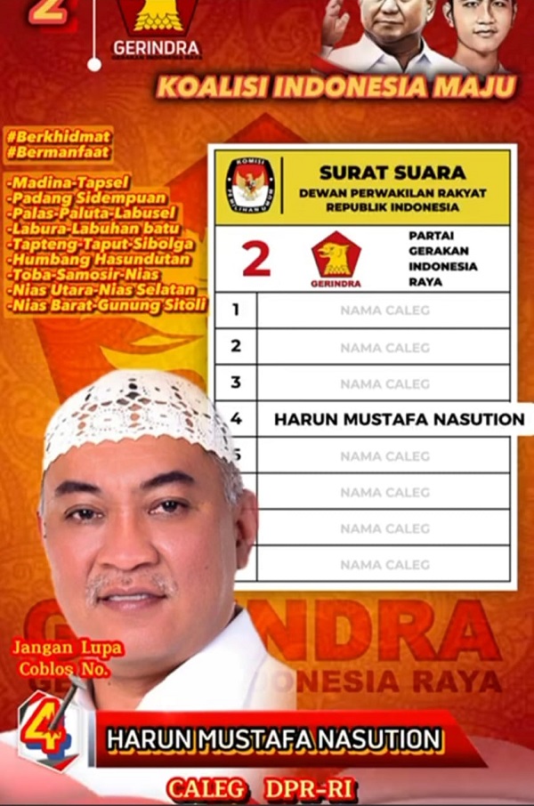 Insya Allah, Harun Mustafa Nasution Menuju Senayan