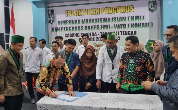Syahrul Pasaribu Saksi Pelantikan HMI Cabang Sibolga-Tapteng