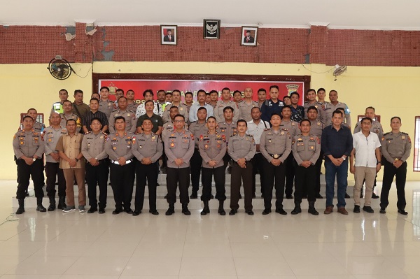 Polres Nisel Gelar Latihan Pra Ops Mantap Brata Toba 2023-2024
