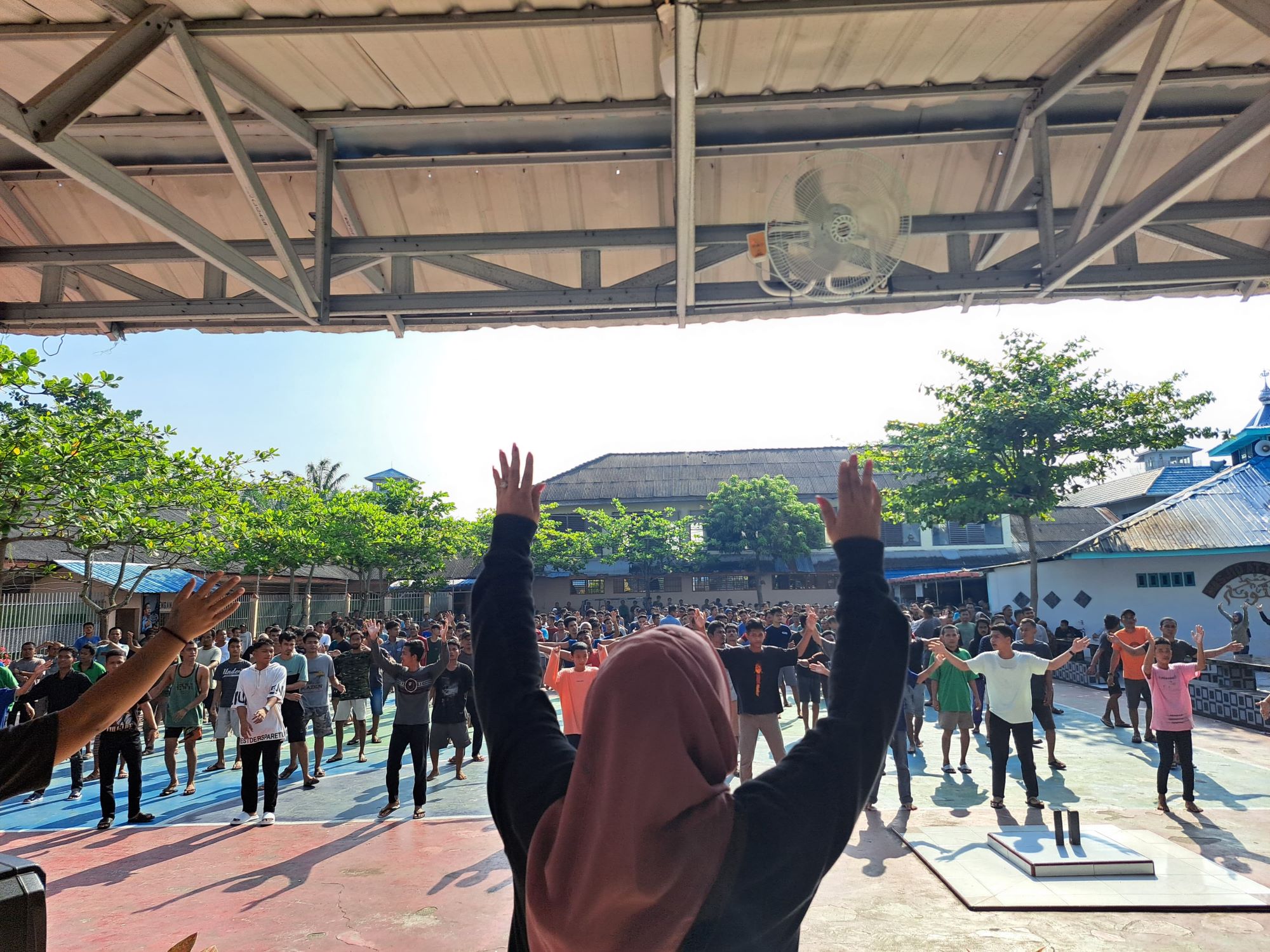 Pelihara Kebugaran Tubuh, WBP Lapas Labuhanruku Rutin Olahraga