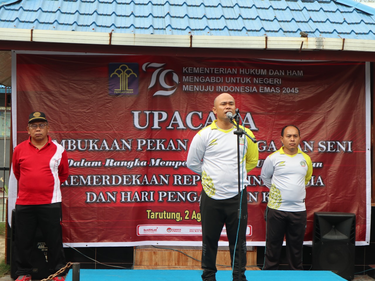 Rutan Tarutung Gelar Upacara Pembukaan PORSENI Dalam Rangka Hari Pengayoman Ke-79