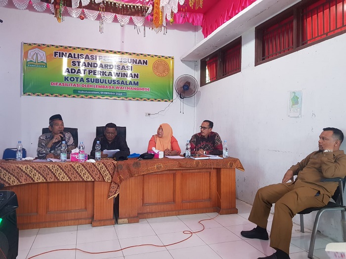 MAA Gelar Finalisasi Penyusunan Standardisasi Adat Perkawinan Kota Subulussalam