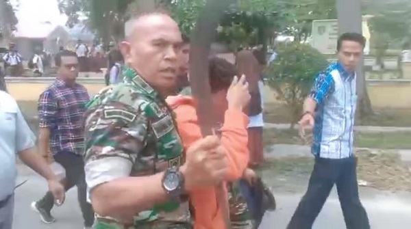 Kasdim 0208/AS Amankan Siswa SMP Bawa Sajam