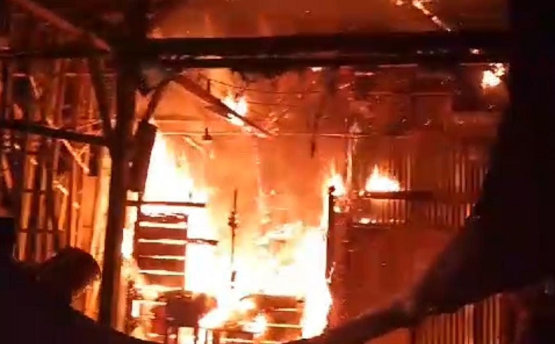 Masjid Terbakar Diduga Akibat Korslet Listrik