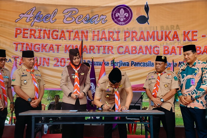 Danau Lauttador Jadi Bumi Perkemahan Pramuka Batubara