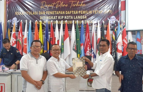 DPT Pemilu 2024 Kota Langsa Sejumlah 131.089 Pemilih