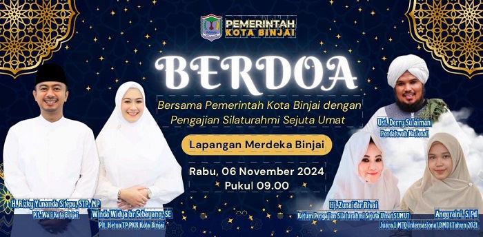 Pemko Binjai Buat Kegaduhan, Tagline Paslon Dijadikan Tema Kegiatan