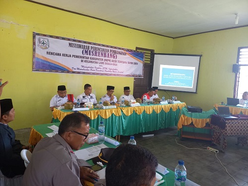Musrenbang Di Lawe Sigala-gala, Pj Bupati: Jangan Tebang Pohon Sembarangan