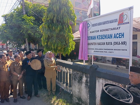 Pj Bupati Resmikan Sekretariat DKA Nagan Raya