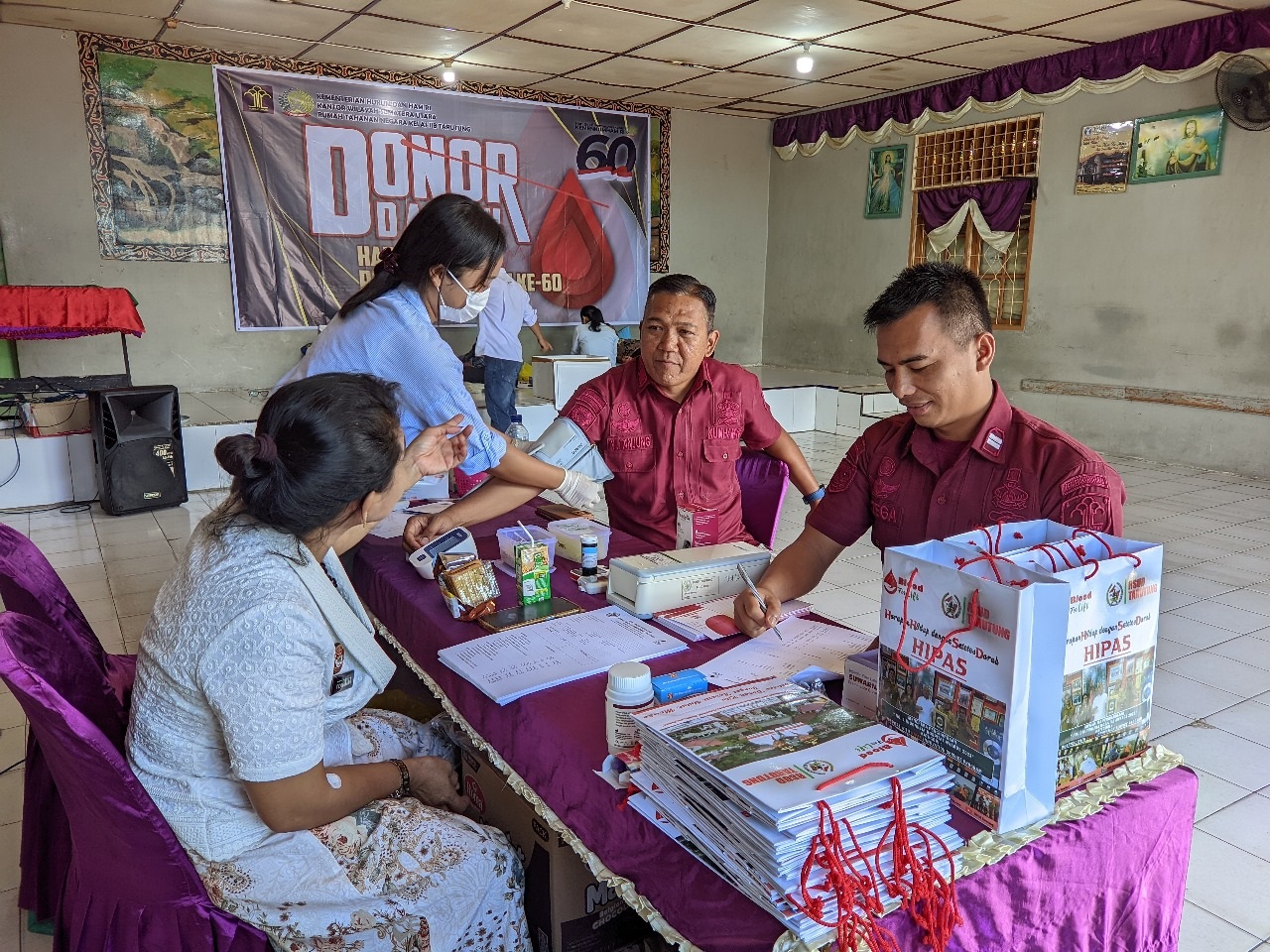 Rutan Tarutung Gelar Aksi Donor Darah