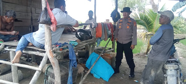 Antisipasi Masuknya Rohingya, Polsek Seruway Monitoring Perairan