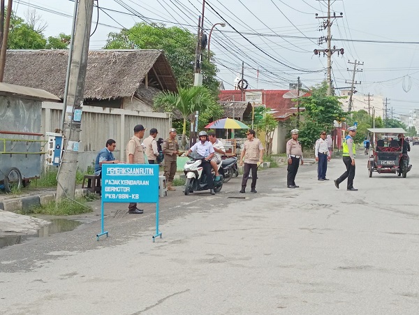 Razia Terpadu PKB/BBN-KB Di Tanjungbalai, Pajak Kendaraan Harus Dibayar