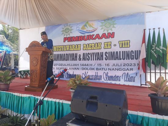 Ketua PWM Sumut Buka Musyda Muhammadiyah - Aisyiyah Simalungun