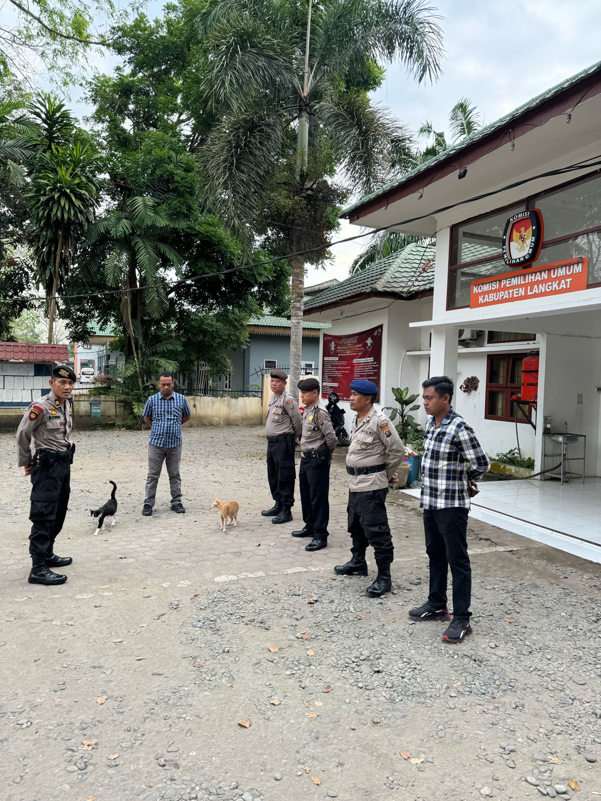 Polres Langkat Perketat Pam Gudang Logistik KPU