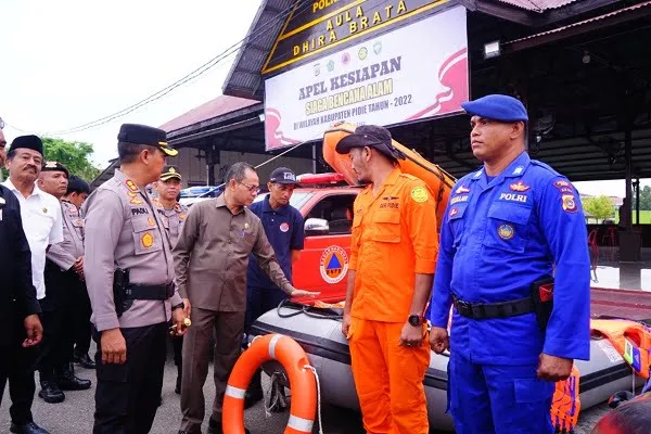 Sekda Pidie Pimpin Apel Siaga Bencana Alam