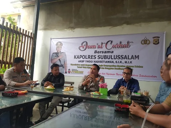 Kapolres Subulussalam Dengan Insan Pers Akrab
