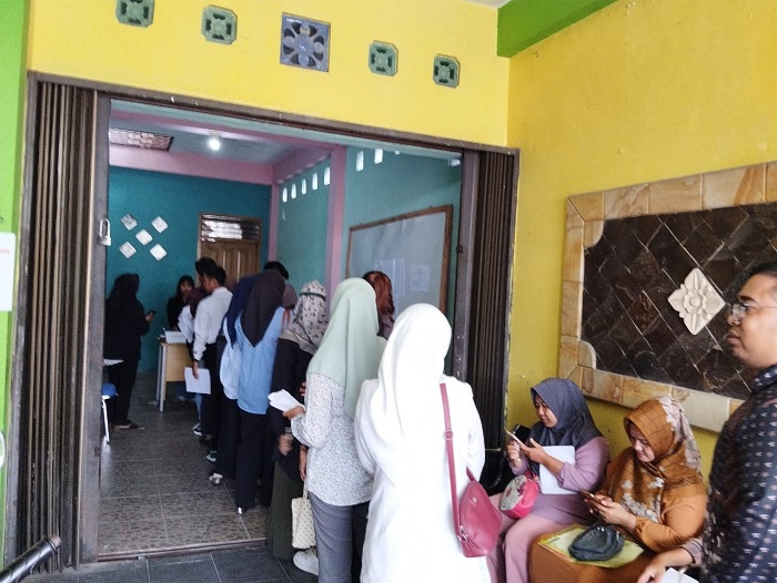 Puluhan Pelamar PTPS Antre Ikuti Wawancara