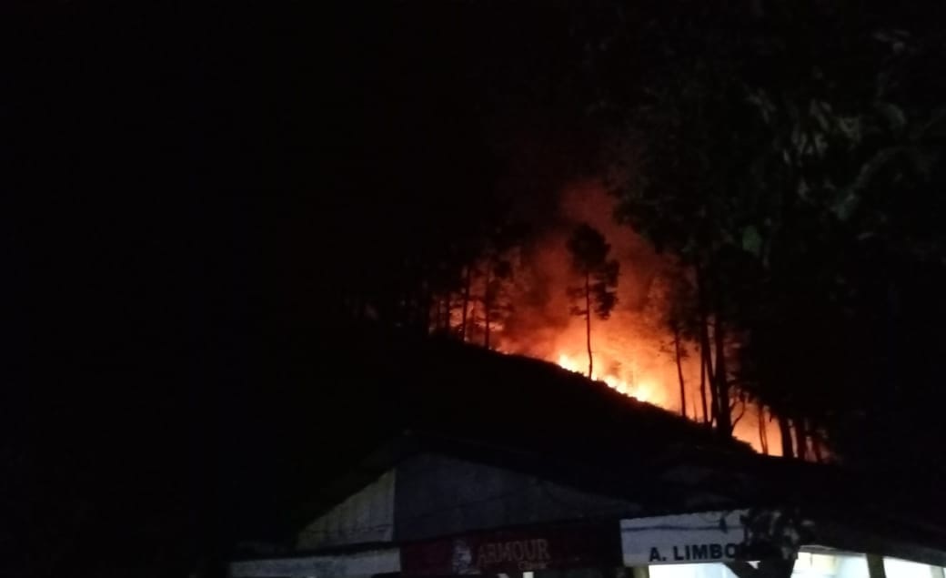 Hutan Di Samosir Terbakar, Hingga Kini Masih Dilakukan Pemadaman