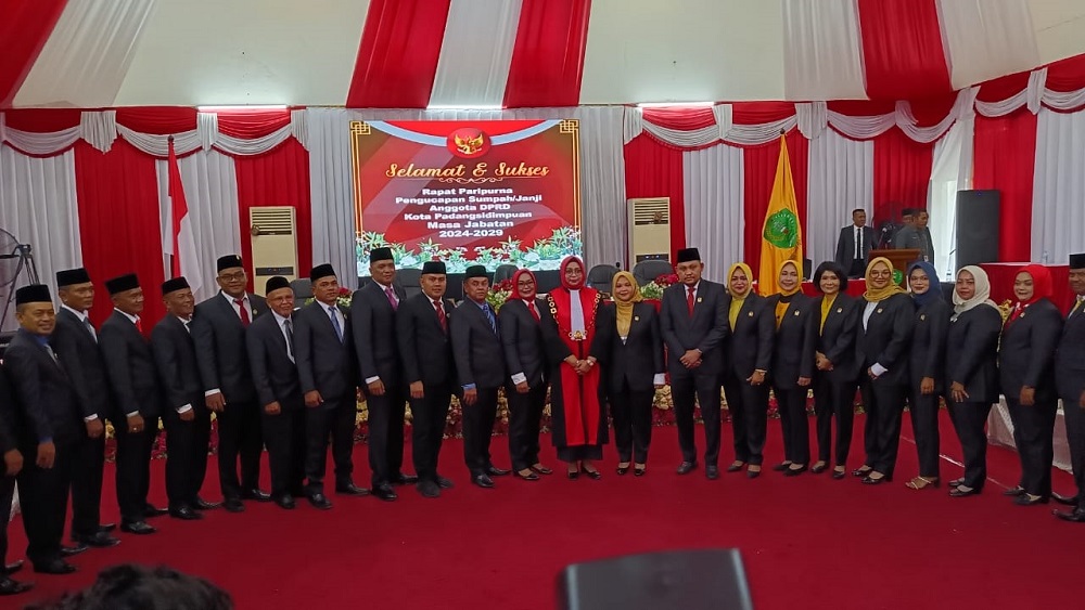 30 Anggota DPRD P.Sidimpuan Periode 2024–2029 Dilantik