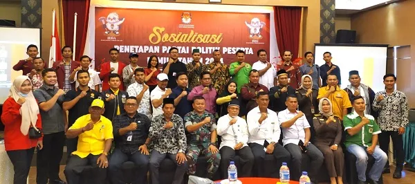 KPU Sidempuan Sosialisasikan Penetapan Parpol Peserta Pemilu 2024