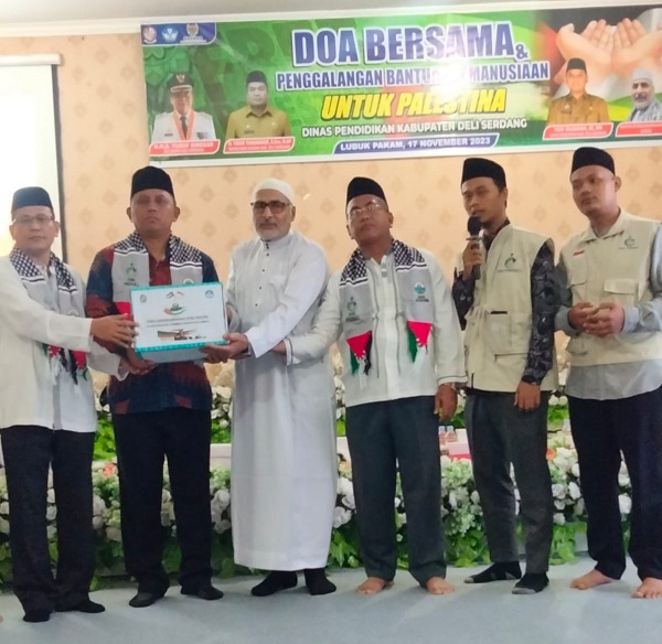 Donasi Kemanusiaan, Disdik Deliserdang Serahkan Bantuan Rp50 Juta Untuk Palestina