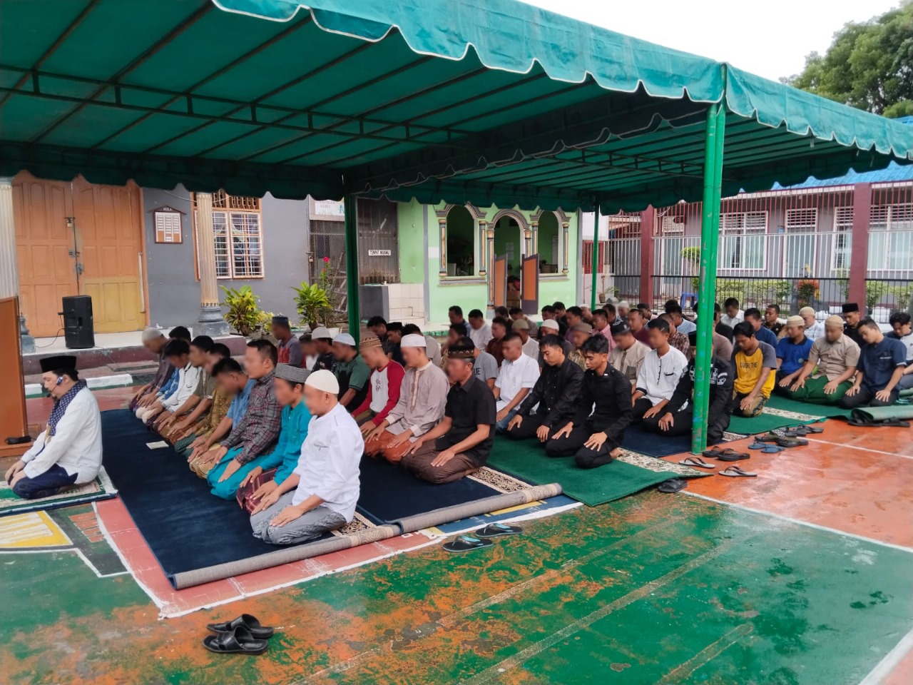 Petugas Dan Warga Binaan Rutan Tarutung Shalat Idul Adha
