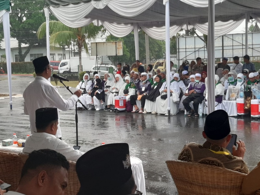 159 Jamaah Haji Asal Simalungun Disambut, 1 Meninggal Di Makkah