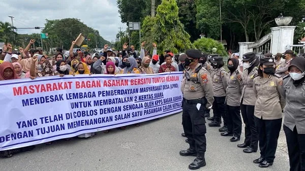Selisih 1 Suara, Warga Tuding Kecurangan Pilkades Di Asahan