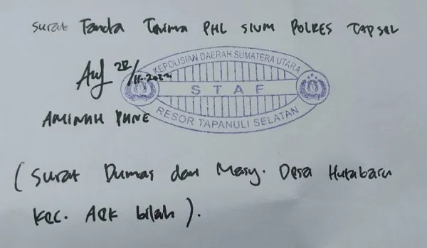 Kades Non Aktif Huta Baru Tapsel Diadukan Ke Polisi