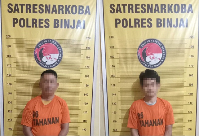 Dua Tersangka Pengedar Ekstasi Diringkus Polres Binjai
