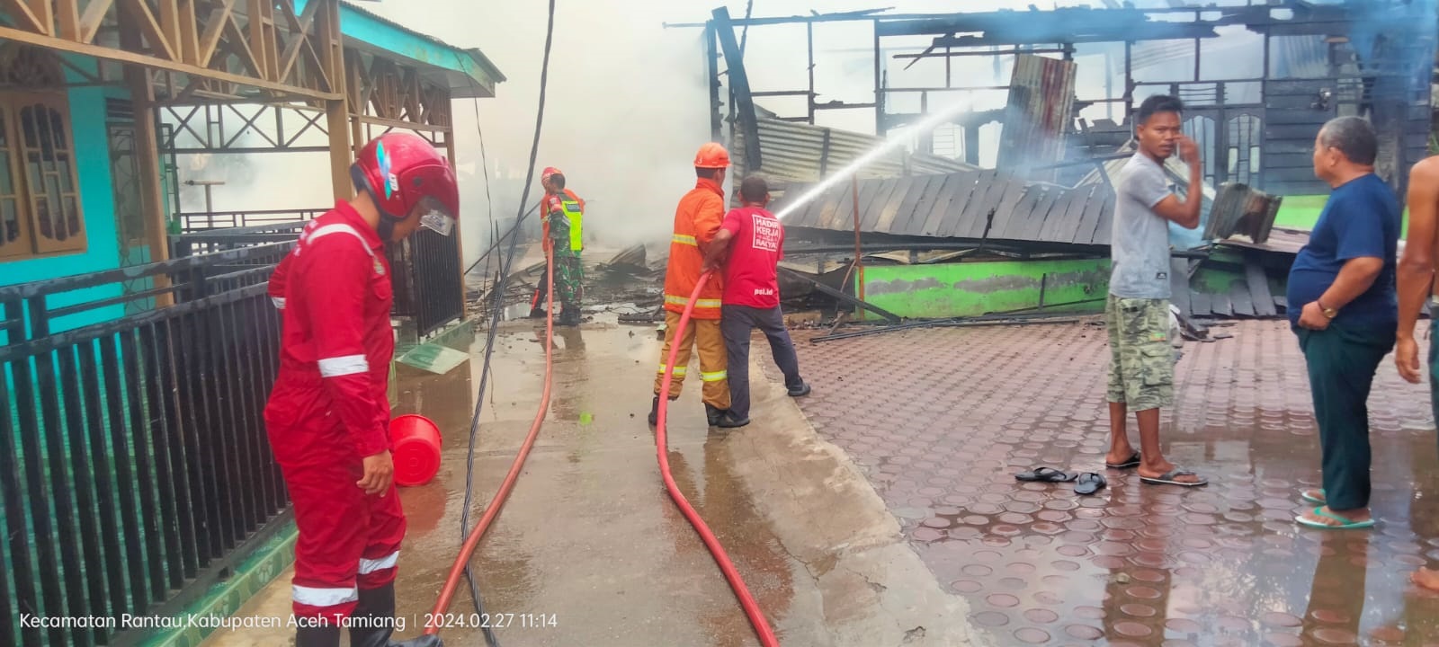 Tiga Rumah Ludes Terbakar Di Aceh Tamiang