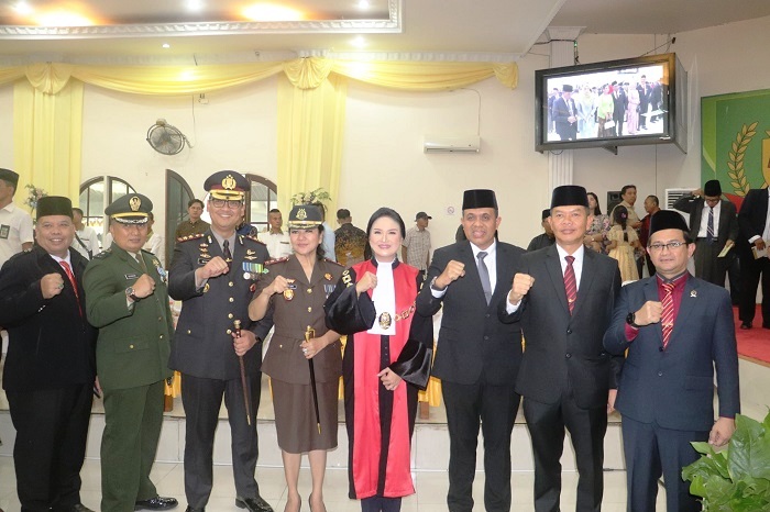 Kapolres Langkat Hadiri Pelantikan Anggota DPRD Langkat Periode 2024-2029
